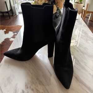 Marc Fisher Black Heeled Boots